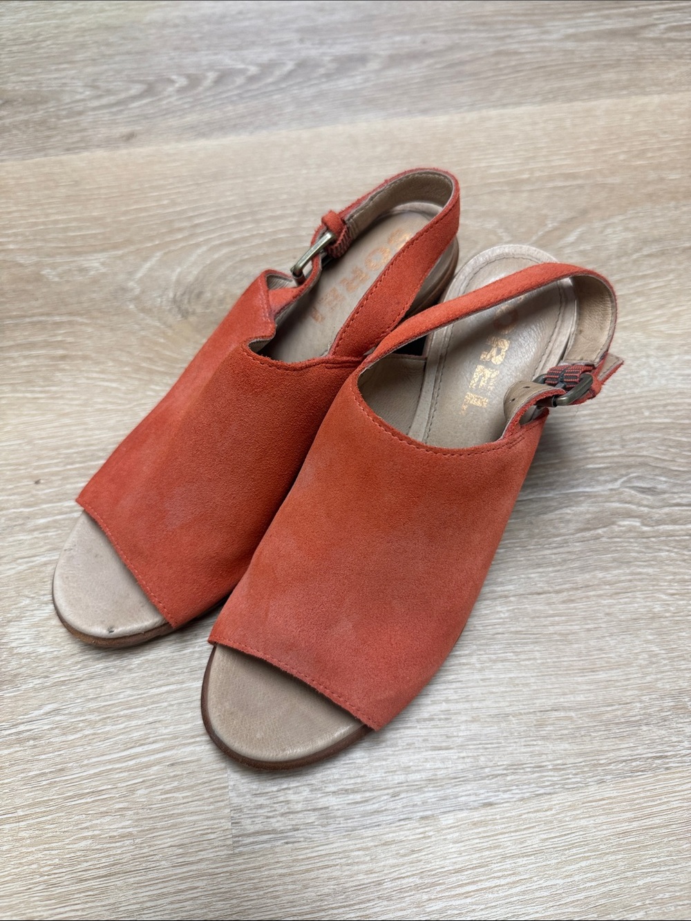 Sorel Women's Coral Suede Open-Toe Slingback Sandals